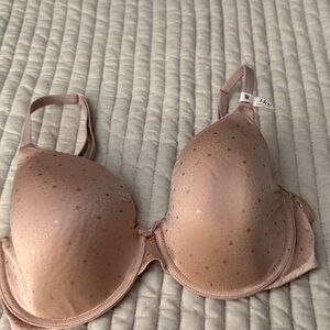 Victoria's Secret Blush Bra with Metallic Accents